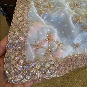 Table Runner Handmade Dinning beaded flower design